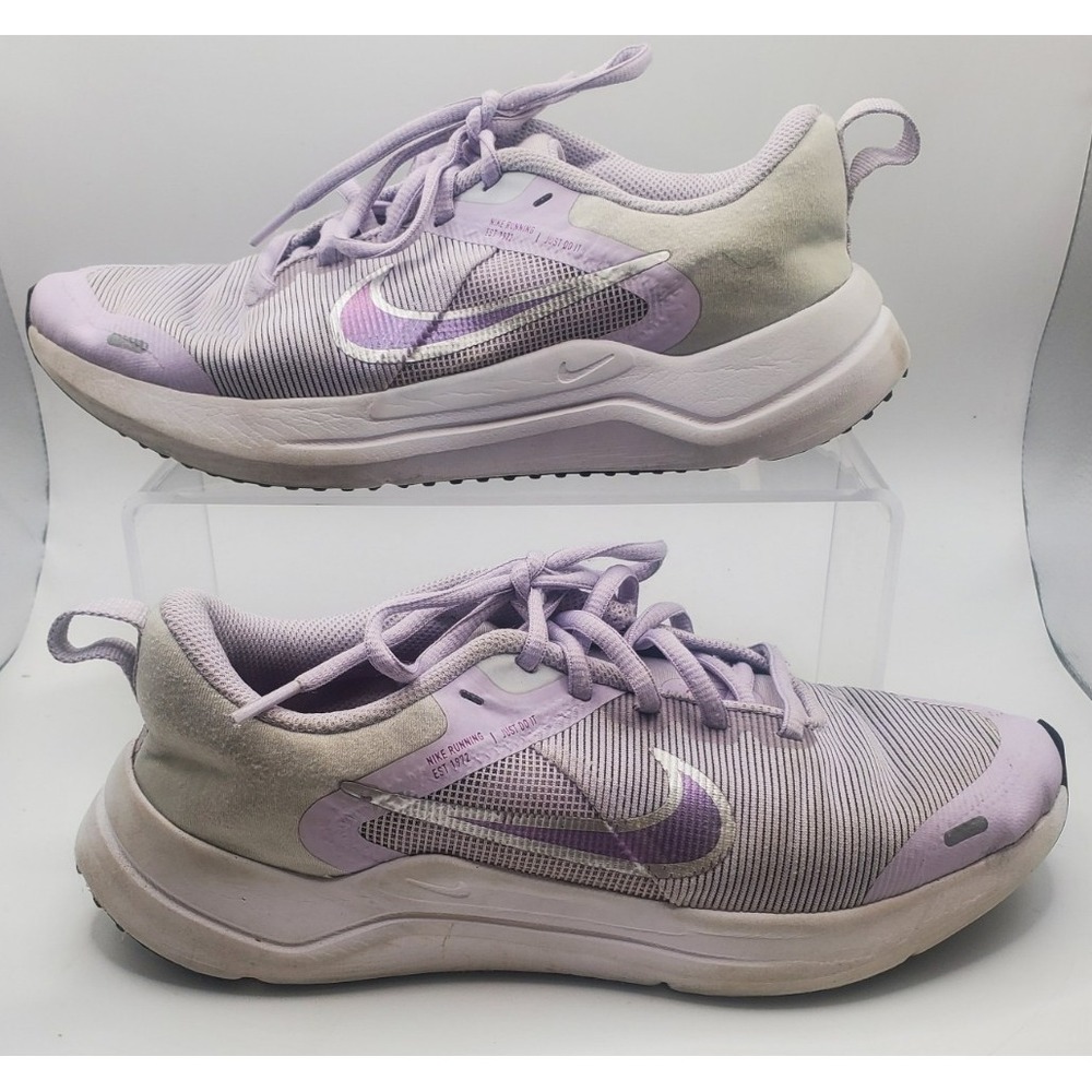Nike Downshifter 12 Violet Frost/Metallic Silver DM4194-500 Youth SZ 4.5
